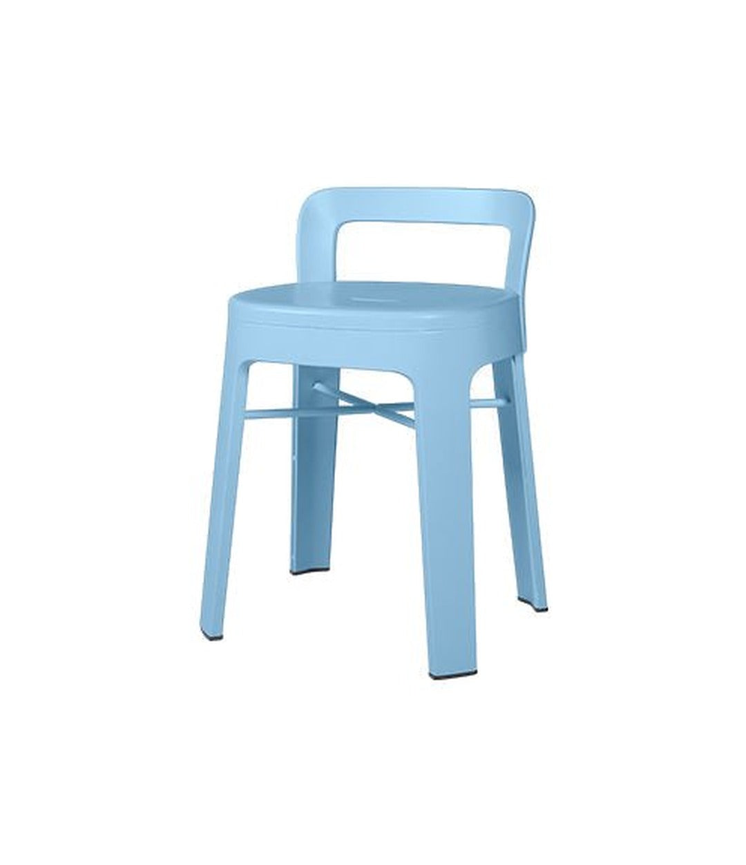Ombra Low Stool by RS Barcelona in Cool Blue, With backrest back view – In Dubai by WSPR