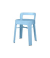 Ombra Low Stool by RS Barcelona in Cool Blue, With backrest back view – In Dubai by WSPR
