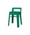 Ombra Low Stool by RS Barcelona in Emerald Green, With backrest back view – In Dubai by WSPR