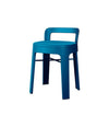Ombra Low Stool by RS Barcelona in Green Blue, With backrest back view – In Dubai by WSPR