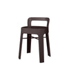 Ombra Low Stool by RS Barcelona in Grey Brown, With backrest back view – In Dubai by WSPR