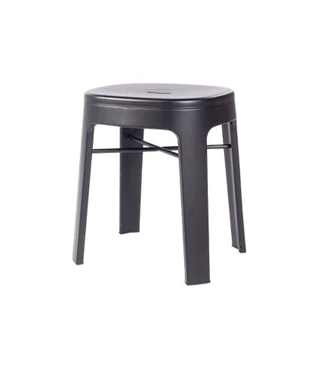Ombra Low Stool by RS Barcelona in Jet Black, No backrest – In Dubai by WSPR