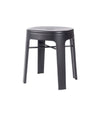 Ombra Low Stool by RS Barcelona in Jet Black, No backrest – In Dubai by WSPR