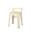 Ombra Low Stool by RS Barcelona in Light Ivory, With backrest back view – In Dubai by WSPR