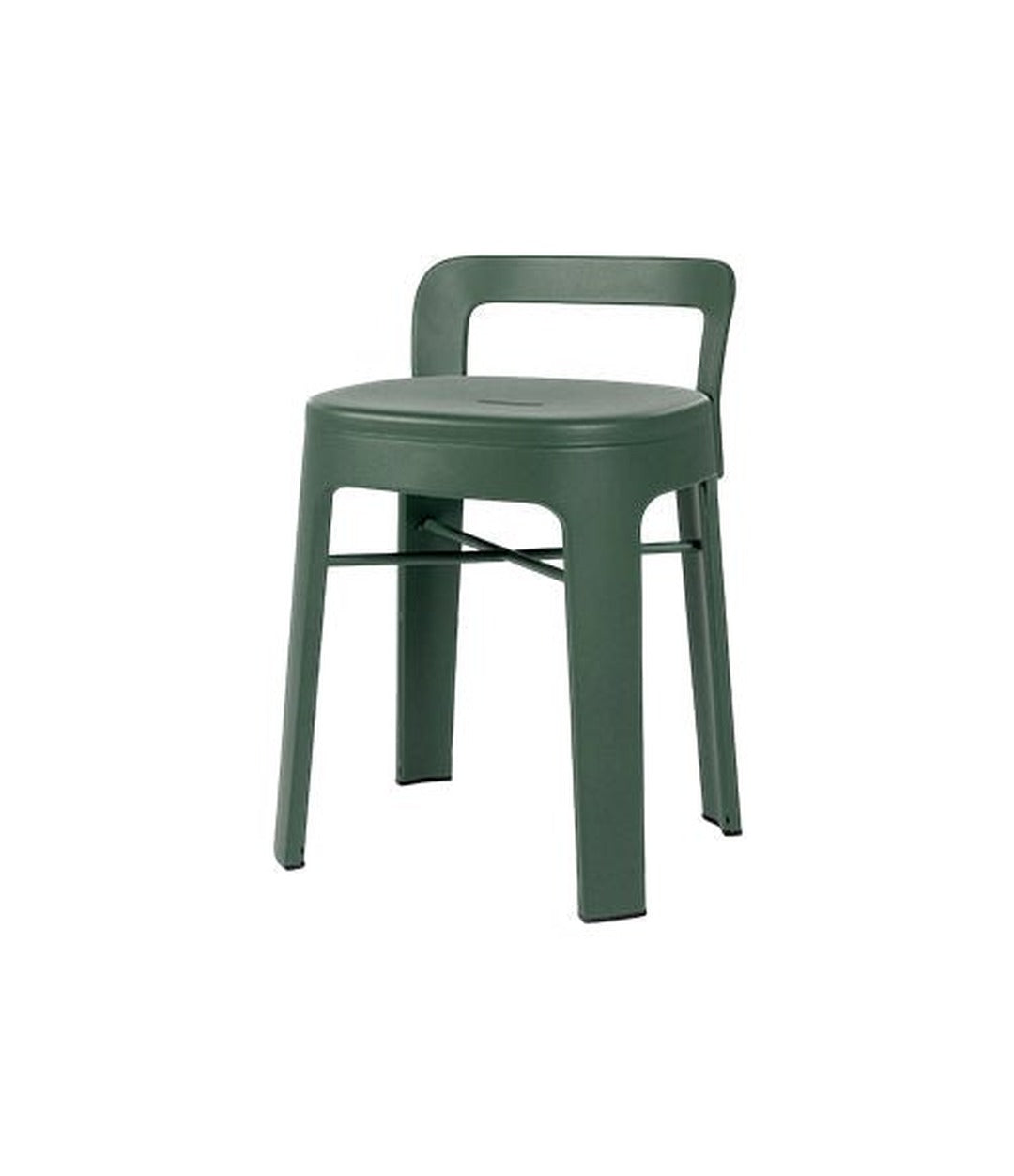 Ombra Low Stool by RS Barcelona in Nordic Green, With backrest back view – In Dubai by WSPR