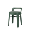 Ombra Low Stool by RS Barcelona in Nordic Green, With backrest back view – In Dubai by WSPR