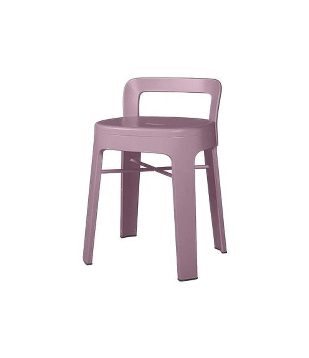 Ombra Low Stool by RS Barcelona in Pastel Violet, With backrest back view – In Dubai by WSPR