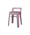 Ombra Low Stool by RS Barcelona in Pastel Violet, With backrest back view – In Dubai by WSPR