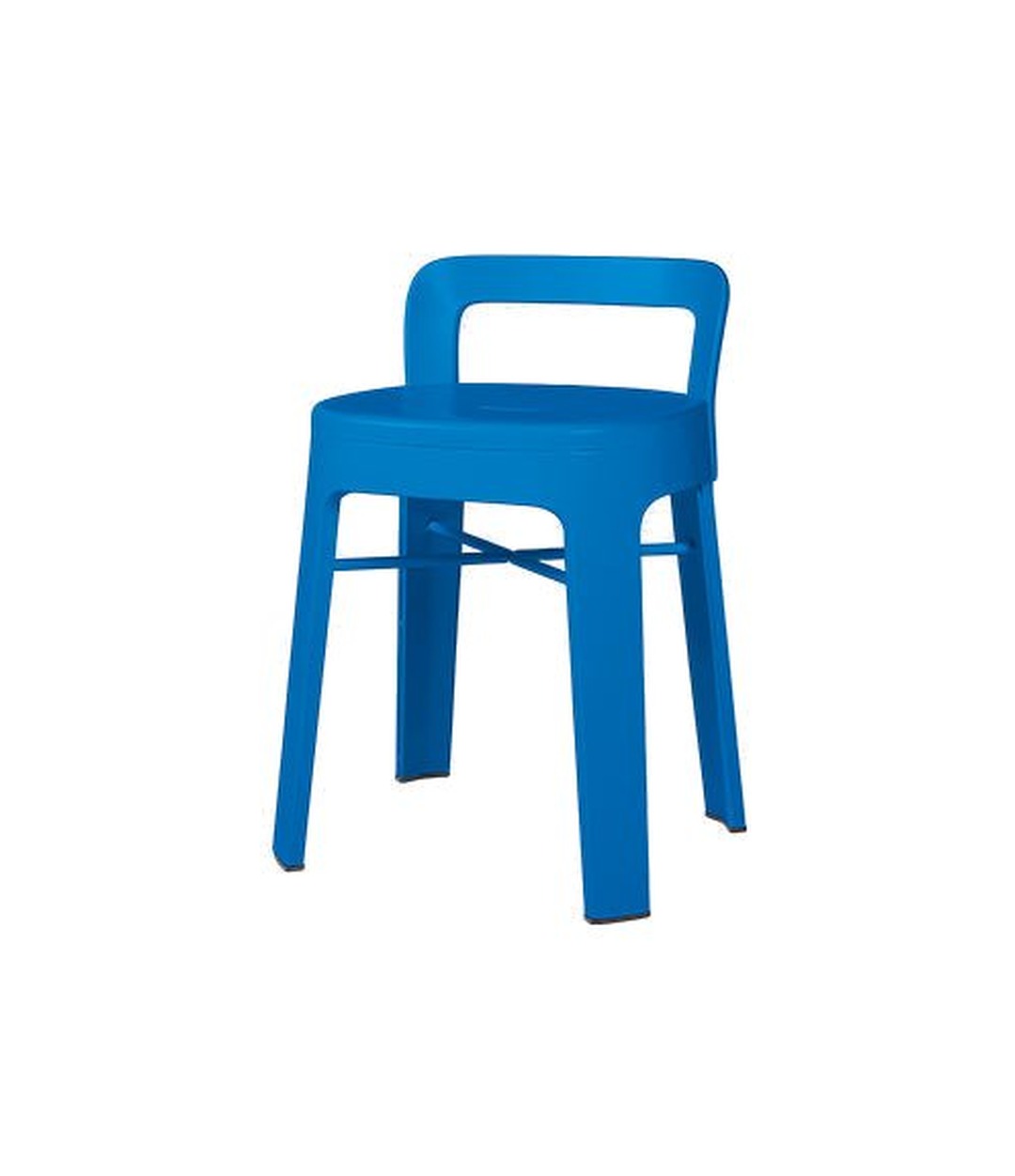 Ombra Low Stool by RS Barcelona in Sky Blue, With backrest back view – In Dubai by WSPR