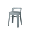 Ombra Low Stool by RS Barcelona in Window Grey, With backrest back view – In Dubai by WSPR