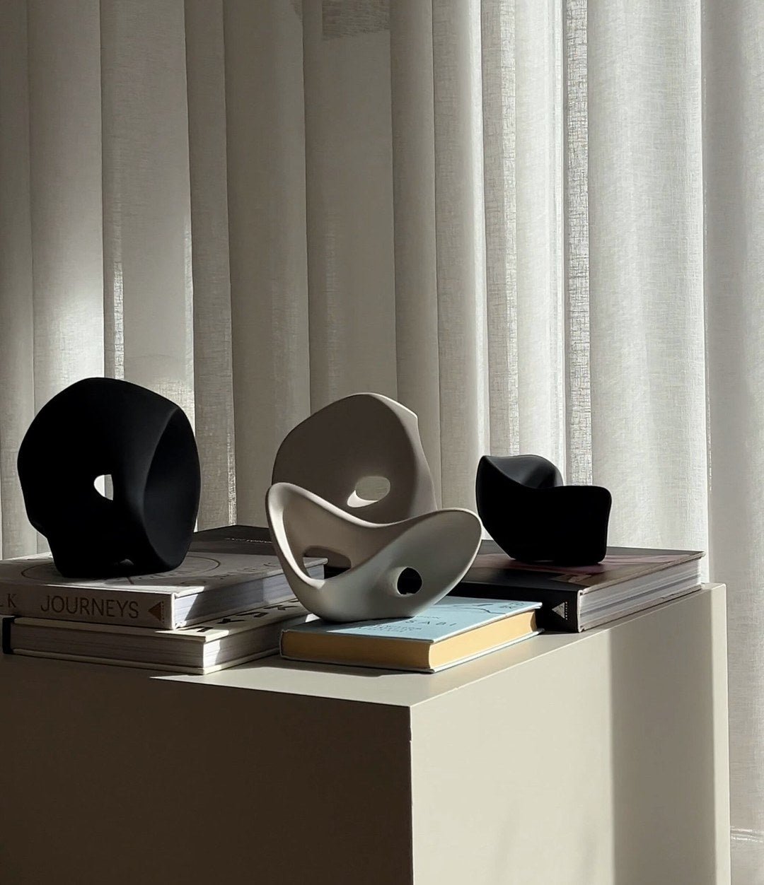 Ori Sculptures by 101 Copenhagen in Birch in a styled interior, view 2 – In Dubai by WSPR