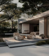 Outdoor Cover, Lounge Chair by 101 Copenhagen in Sand in a styled interior, view 2 – In Dubai by WSPR