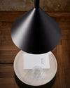 Ozz Lamp by Miniforms, close view from above of the black shade and ash shelf – In Dubai by WSPR