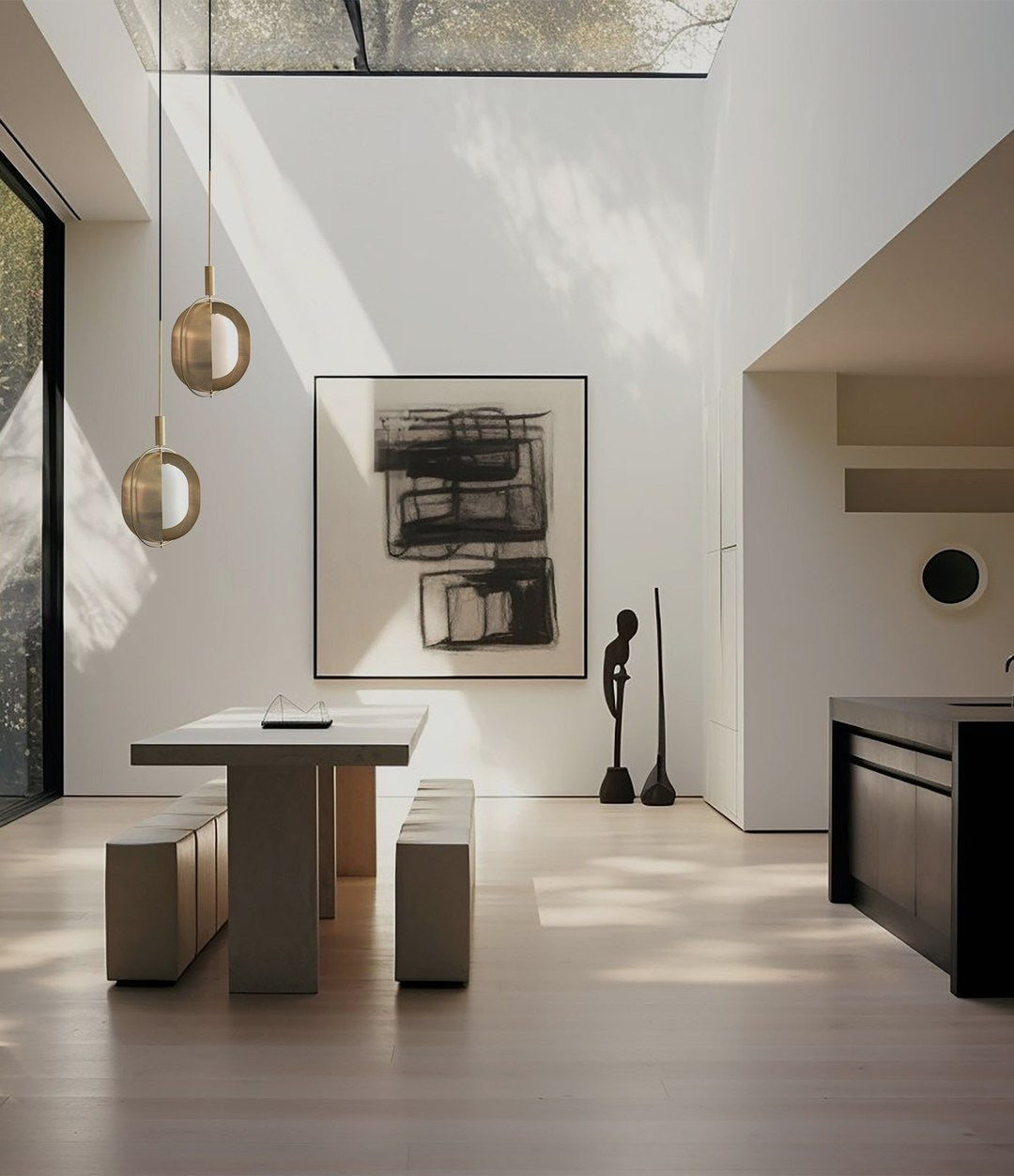Pearl Pendant by 101 Copenhagen in Brass in a styled interior – In Dubai by WSPR