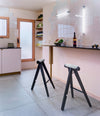 Perigallo Stool by Sancal in black in a kitchen – In Dubai by WSPR