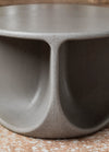 Pinto Coffee Table by Miniforms in a grey concrete finish, detail of the base – In Dubai by WSPR
