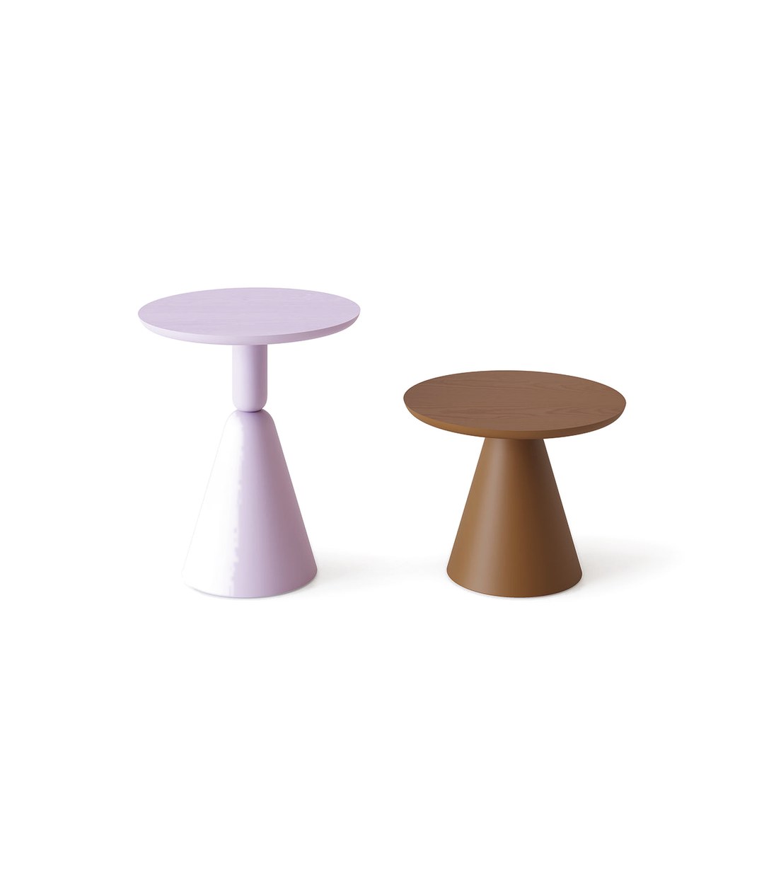Pion Side Table by Sancal in lilac and brown – In Dubai by WSPR