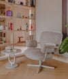 Planta Armchair by Sancal in bouclé on a four-star base – In Dubai by WSPR