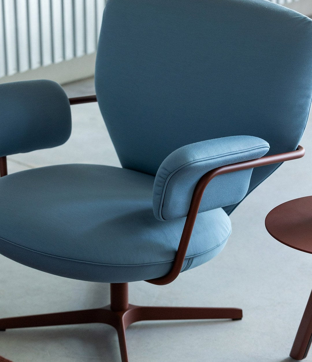 Planta Armchair by Sancal in blue, arm detail – In Dubai by WSPR