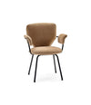 Planta Chair by Sancal with arms on black metal legs, side view – In Dubai by WSPR
