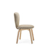 Planta Chair by Sancal in beige on wooden legs, side view – In Dubai by WSPR