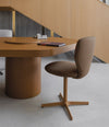 Planta Chair by Sancal in brown at an office desk – In Dubai by WSPR