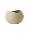 Plantas Planter by Audo in ivory, size H17 cm, angled view – In Dubai by WSPR