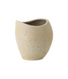 Plantas Planter by Audo in ivory, size H24 cm, angled view – In Dubai by WSPR
