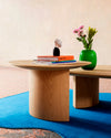 Plautino Coffee Table by Miniforms in oak, close view of the leaf-shaped legs – In Dubai by WSPR