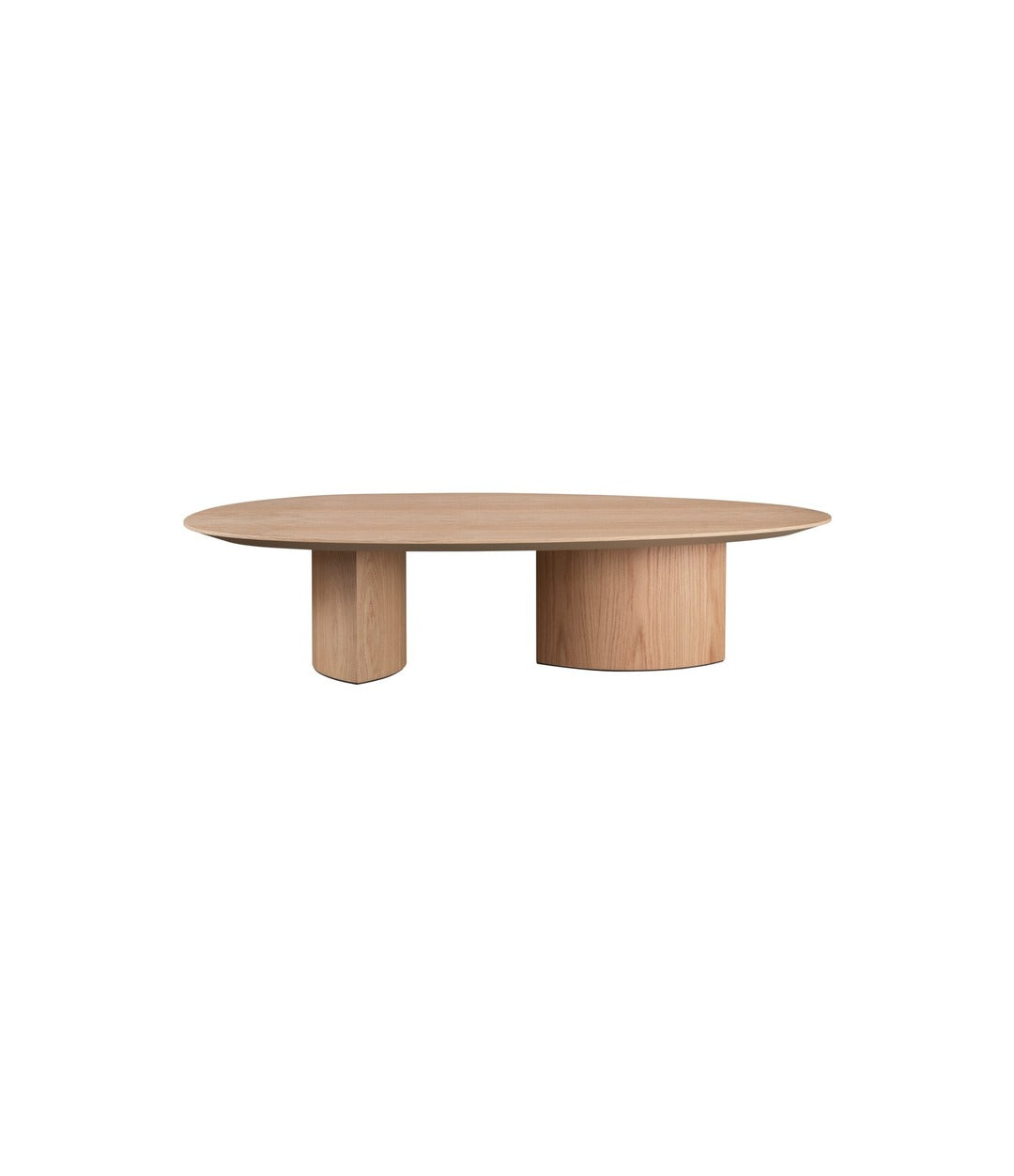 Plautino Coffee Table by Miniforms in oak top, large size front view – In Dubai by WSPR
