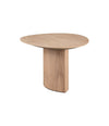 Plautino side table by Miniforms in oak top, three-quarter view – In Dubai by WSPR