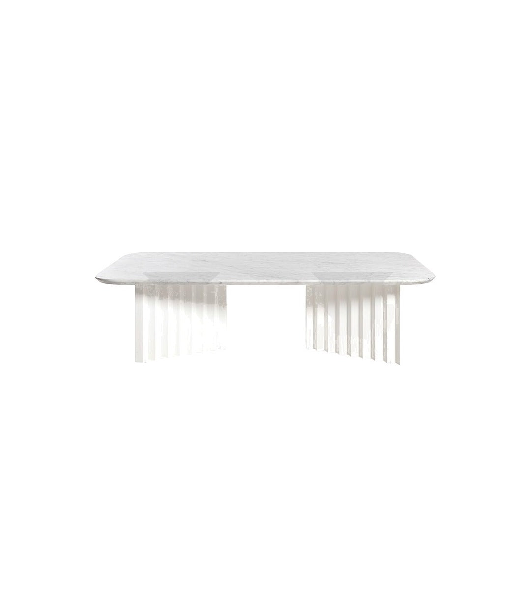 Plec Rectangular Table Large by RS Barcelona in White Carrara – In Dubai by WSPR