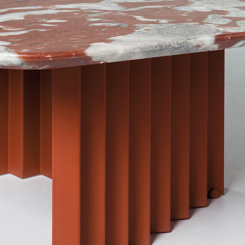Plec Rectangular Table Medium by RS Barcelona in Terracotta – view 2 – In Dubai by WSPR