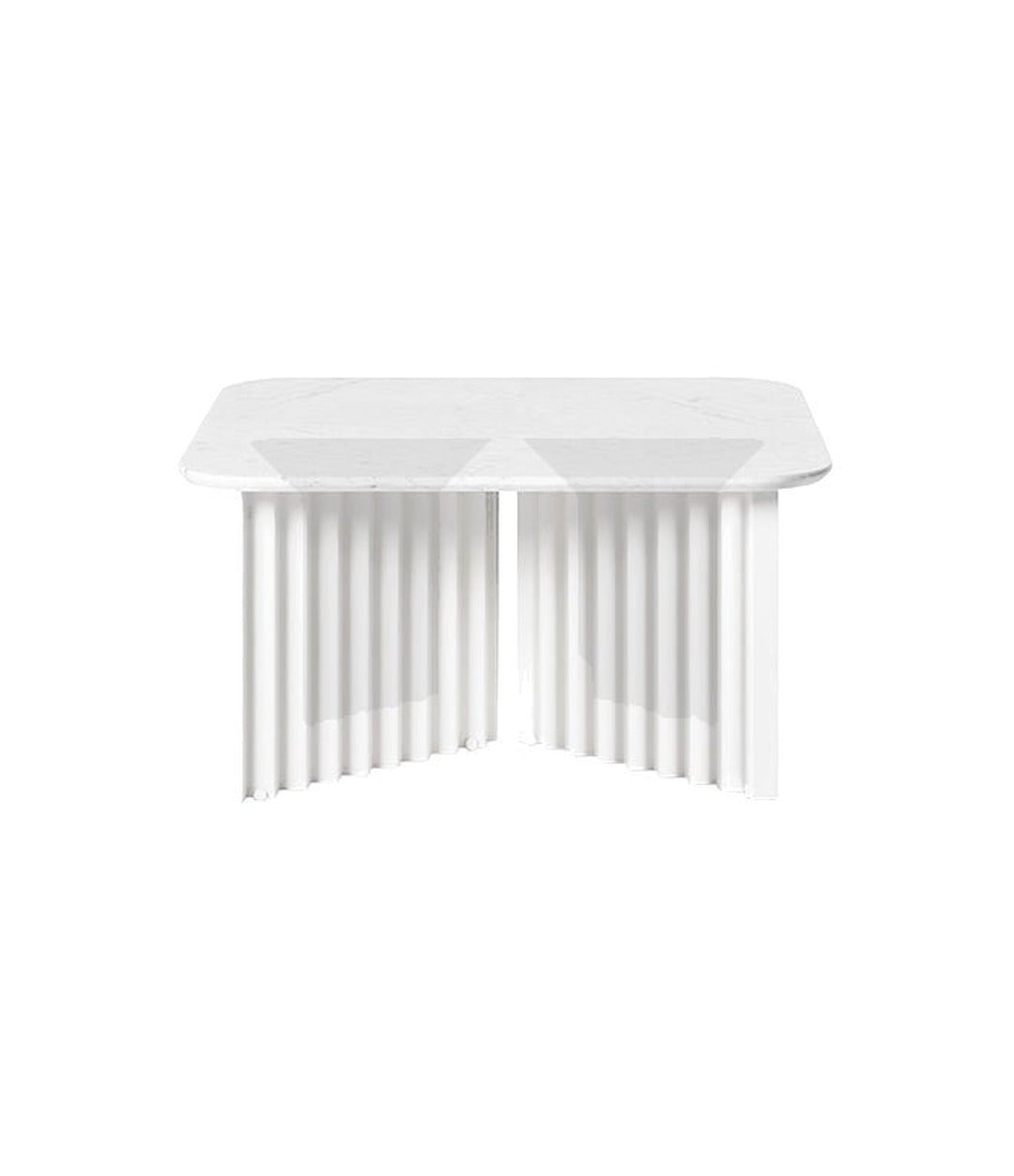 Plec Rectangular Table Medium by RS Barcelona in White Carrara – In Dubai by WSPR