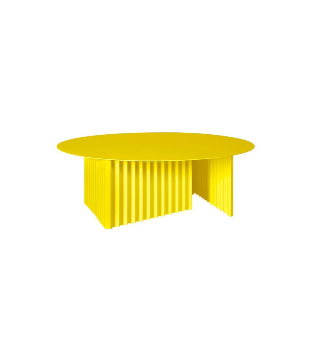 Plec Round Table Large by RS Barcelona in Sulfur Yellow – In Dubai by WSPR