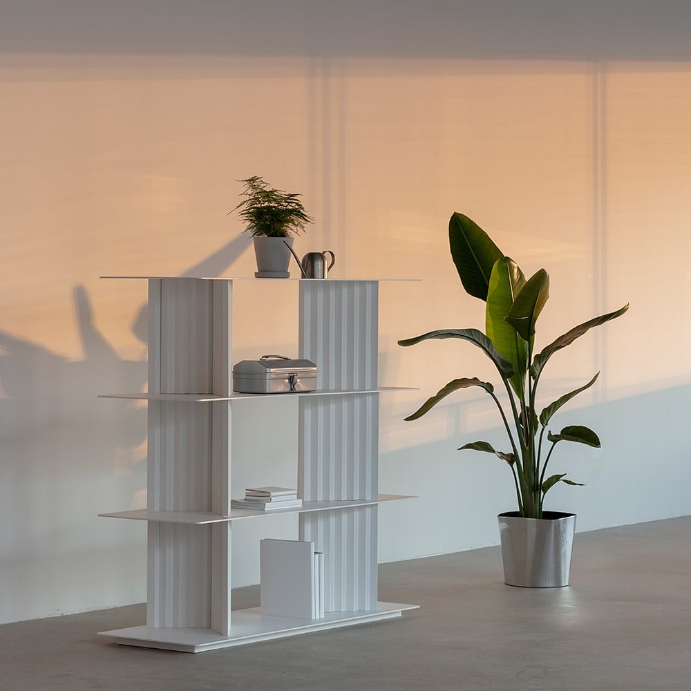 Plec Shelving Medium by RS Barcelona in a styled interior – In Dubai by WSPR