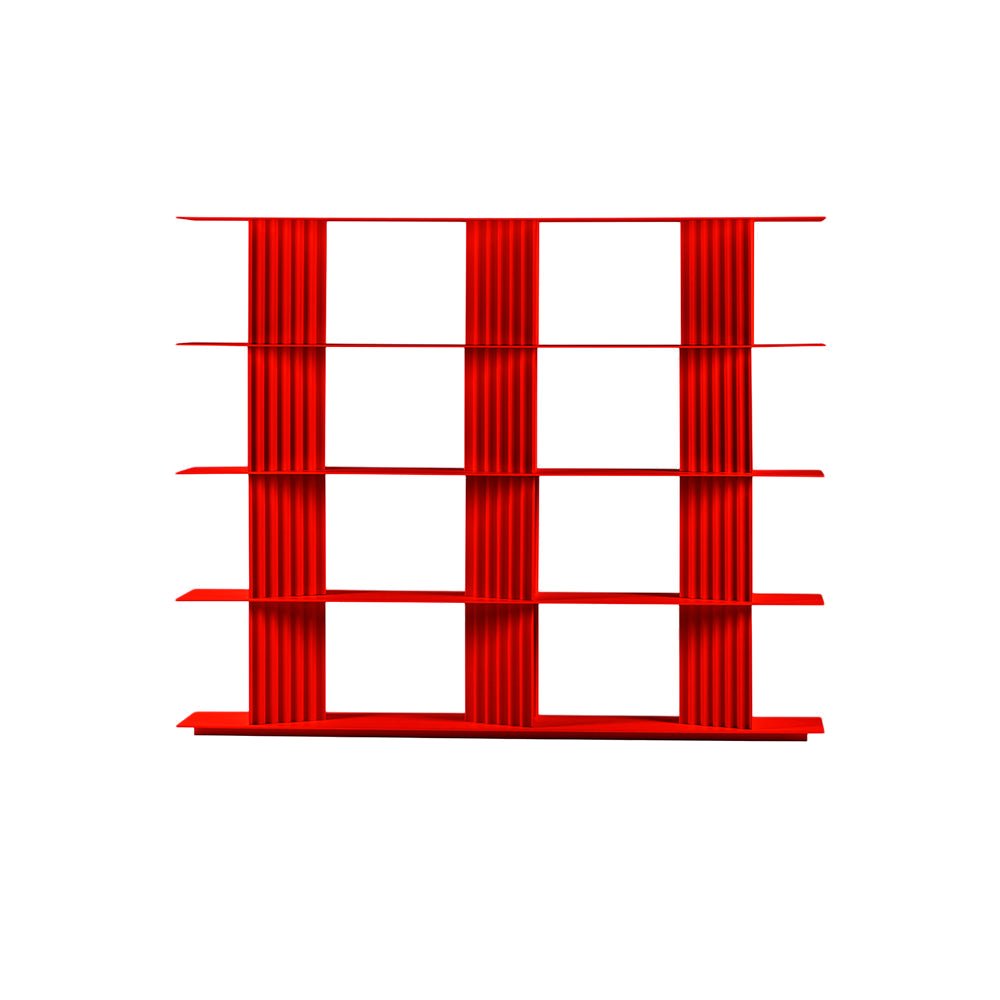 Plec Shelving Medium by RS Barcelona in Traffic Red, H4 (157 cm | 61.8 in) – In Dubai by WSPR