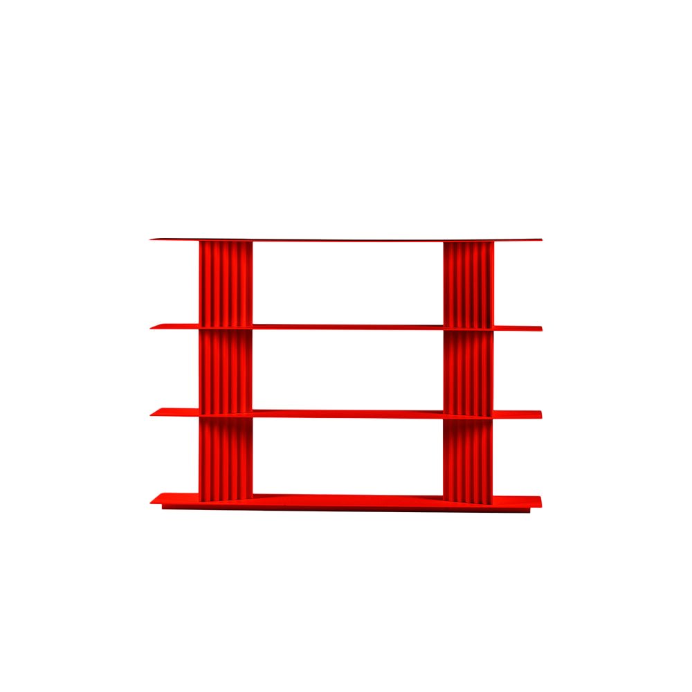 Plec Shelving Small by RS Barcelona in Traffic Red, H3 (119 cm | 46.7 in) – In Dubai by WSPR