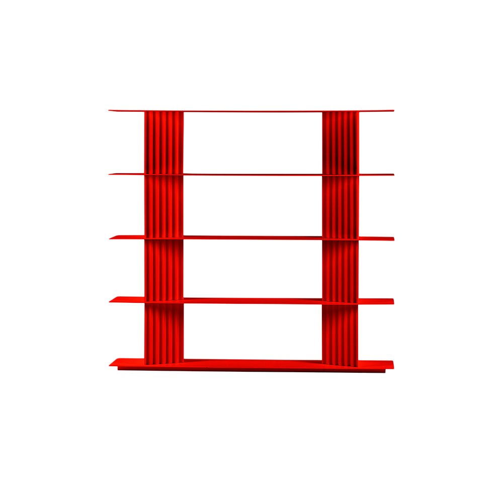 Plec Shelving Small by RS Barcelona in Traffic Red, H4 (157 cm | 61.8 in) – In Dubai by WSPR