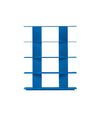 Plec Shelving XS by RS Barcelona in Sky Blue, H4 (157 cm | 61.8 in) – In Dubai by WSPR