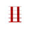 Plec Shelving XS by RS Barcelona in Traffic Red, H4 (157 cm | 61.8 in) – In Dubai by WSPR