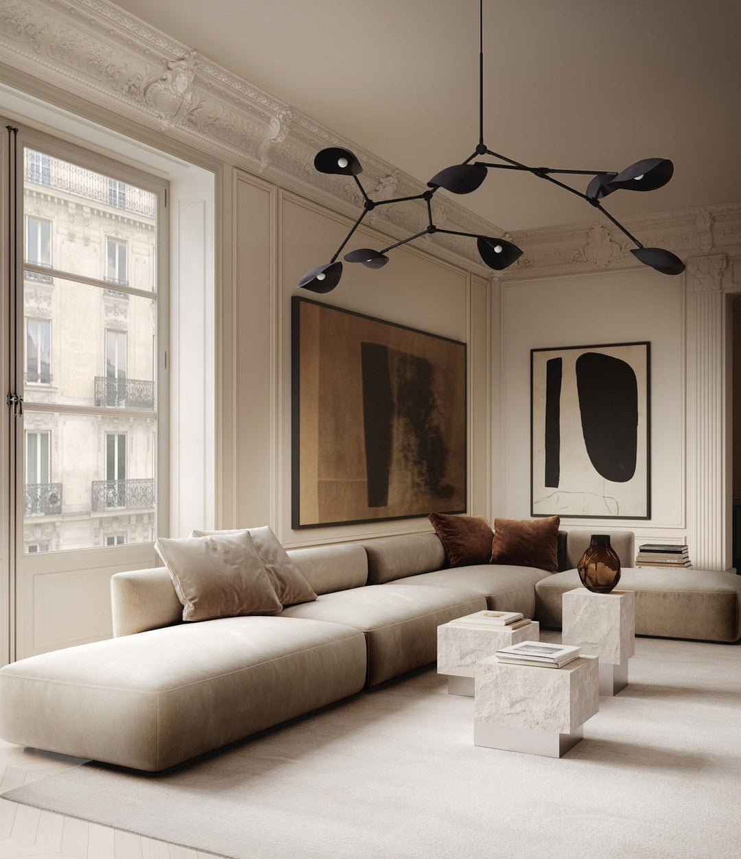 Podium, Maxi by 101 Copenhagen in Limestone in a styled interior – In Dubai by WSPR