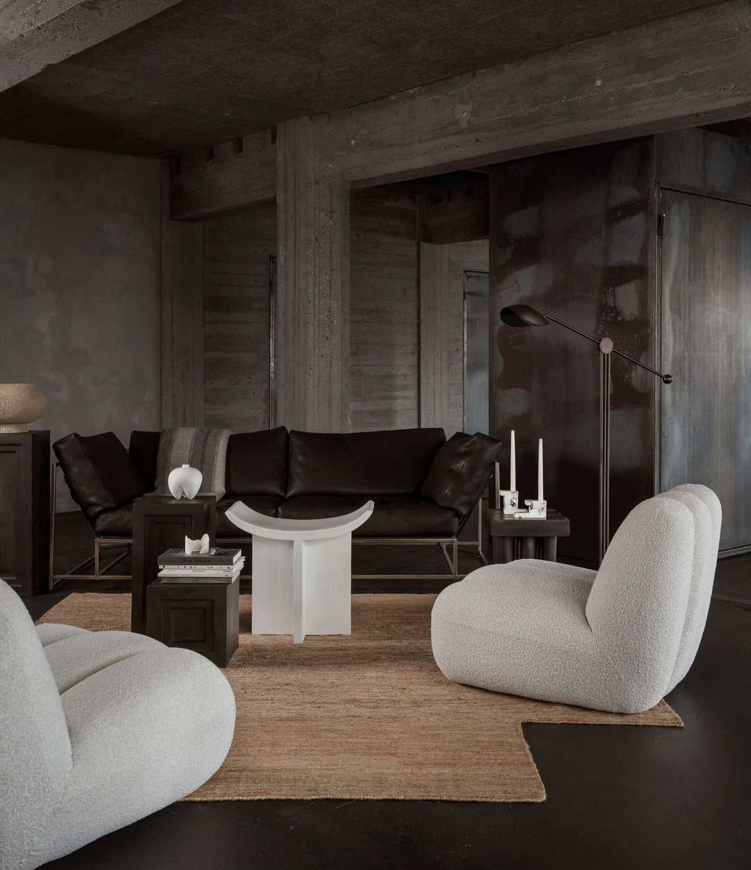 Podium, Medio by 101 Copenhagen in Coffee in a styled interior – In Dubai by WSPR