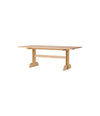 Puffin Dining Table, Rectangular by Audo with an oak veneer top, angled view – In Dubai by WSPR