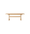 Puffin Dining Table, Rectangular by Audo in solid oak, front view – In Dubai by WSPR