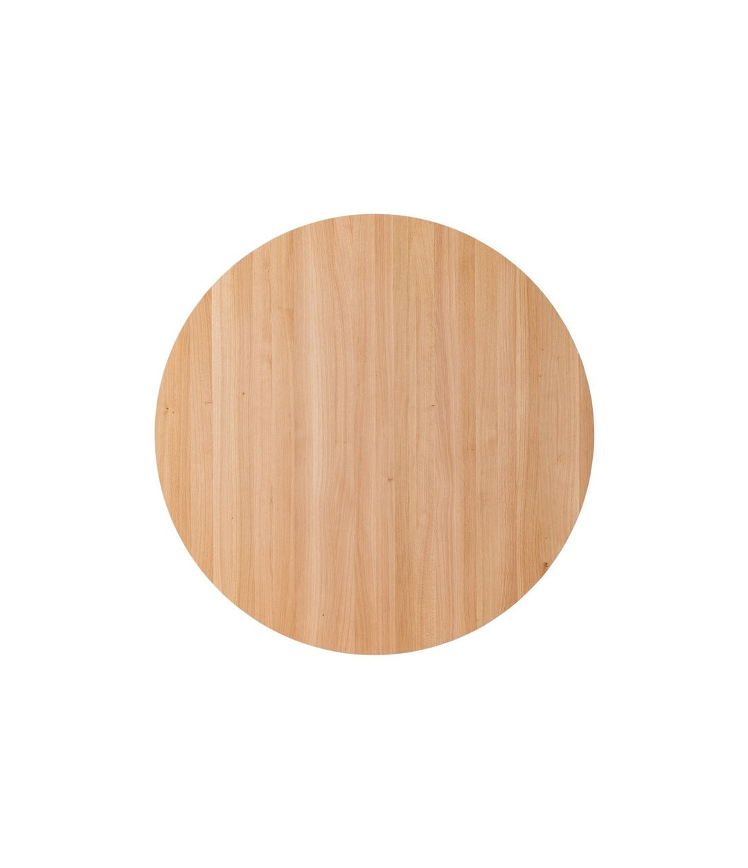 Puffin Dining Table, Round by Audo in solid oak, view from above – In Dubai by WSPR