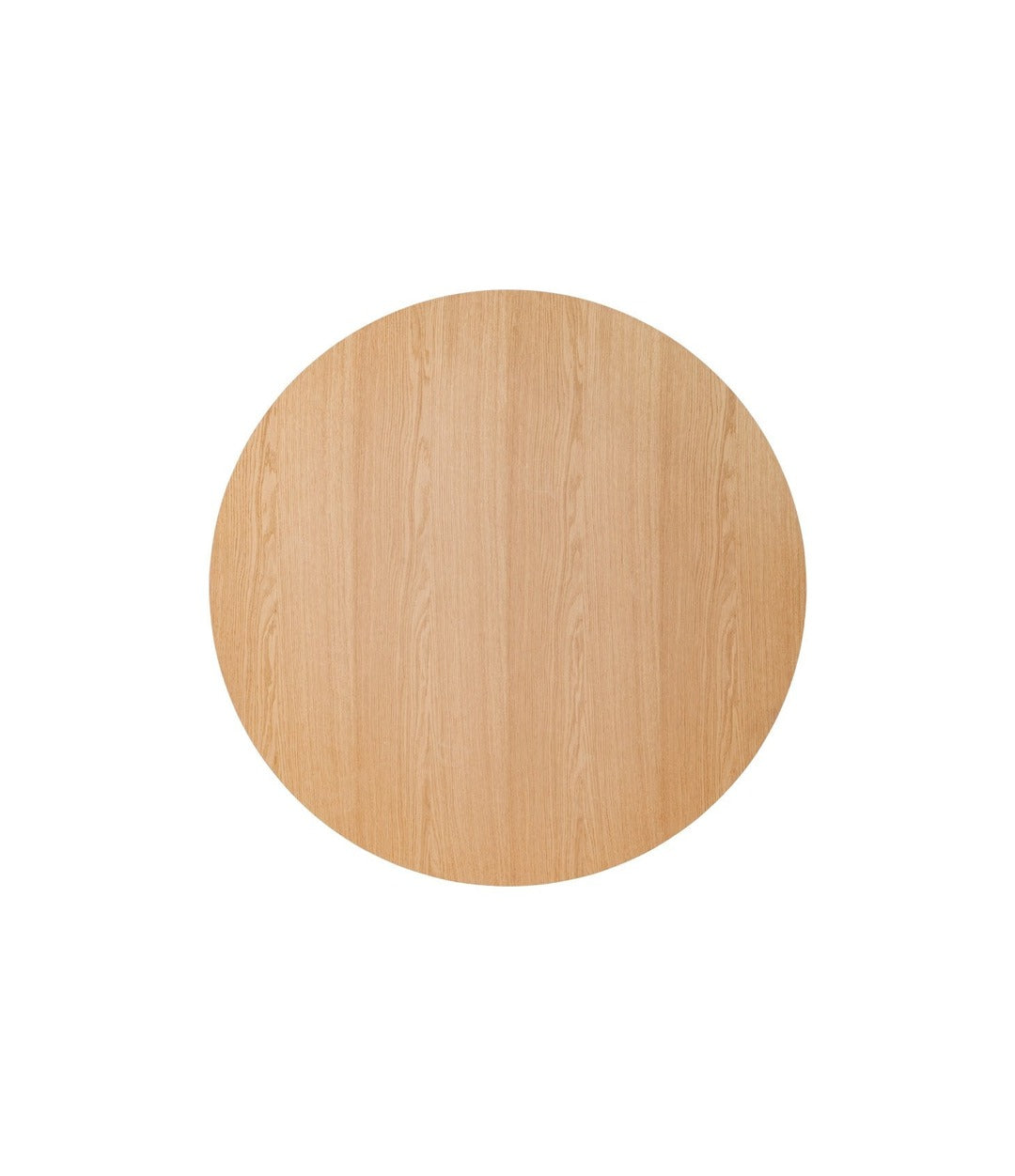 Puffin Dining Table, Round by Audo in oak veneer, view from above – In Dubai by WSPR