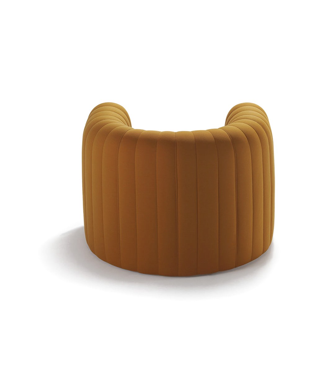 Remnant Armchair by Sancal in rust, rear view – In Dubai by WSPR