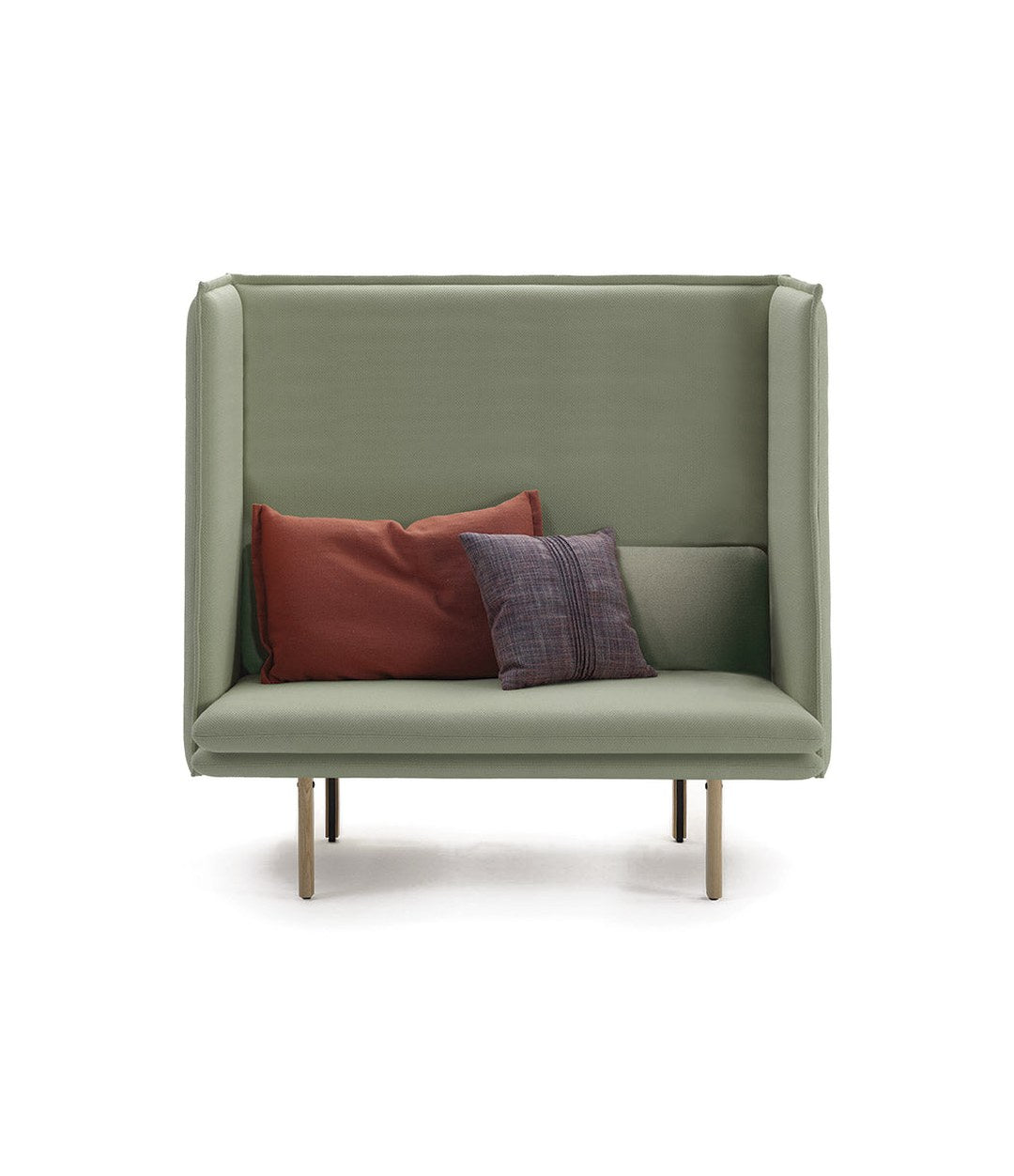 Rew Bench by Sancal in sage green with cushions – In Dubai by WSPR