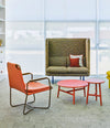 Rew Modular Sofa by Sancal in green and yellow in an office lounge – In Dubai by WSPR